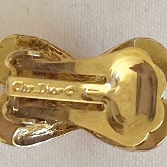Christian Dior Petite Classic Rhinestone Vintage Clip-On Earrings - Picture 4 of 9